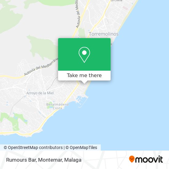 Rumours Bar, Montemar map