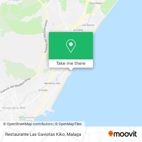 Restaurante Las Gaviotas Kiko map