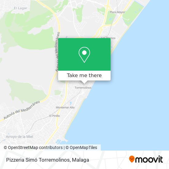 Pizzeria Simó Torremolinos map