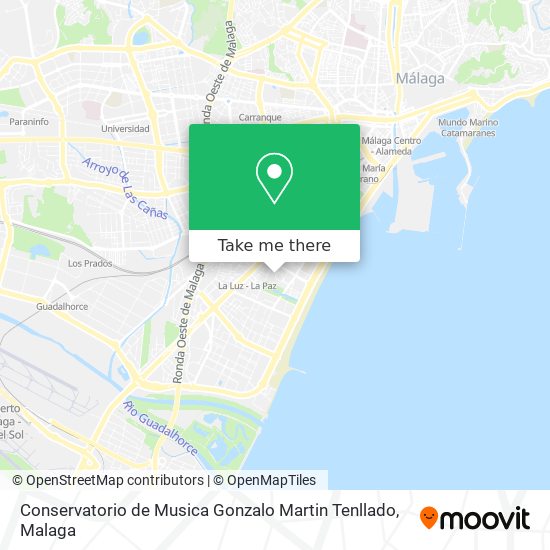 Conservatorio de Musica Gonzalo Martin Tenllado map