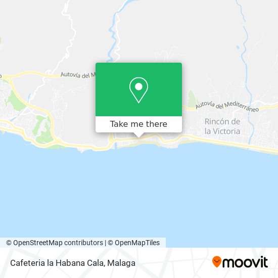 Cafeteria la Habana Cala map