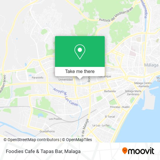 Foodies Cafe & Tapas Bar map