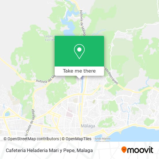 Cafeteria Heladeria Mari y Pepe map