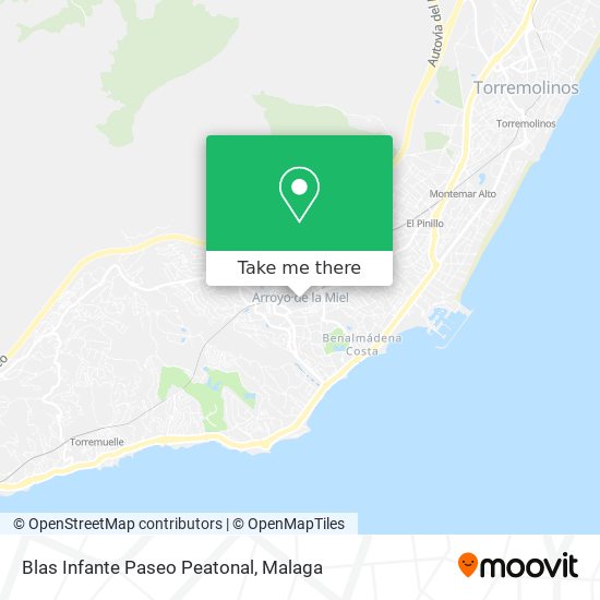Blas Infante Paseo Peatonal map