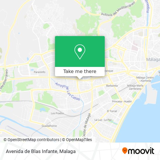 mapa Avenida de Blas Infante