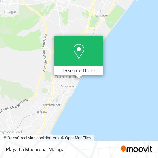 Playa La Macarena map