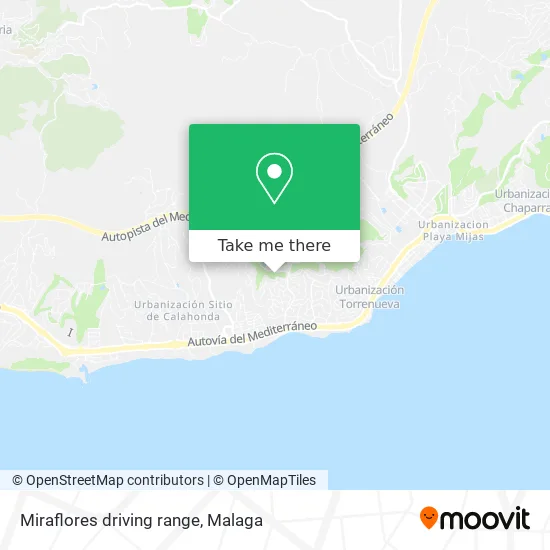 Miraflores driving range map
