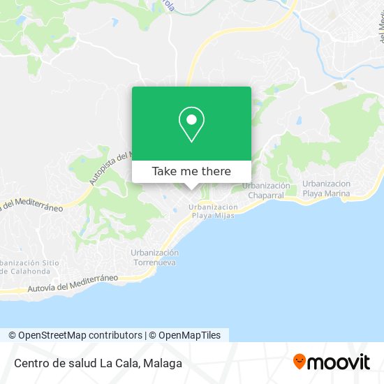 mapa Centro de salud La Cala