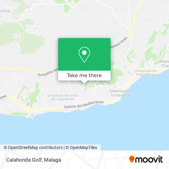 Calahonda Golf map