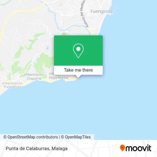 Punta de Calaburras map