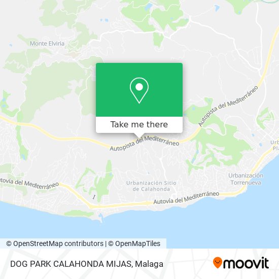 DOG PARK CALAHONDA MIJAS map
