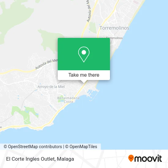 El Corte Ingles Outlet map