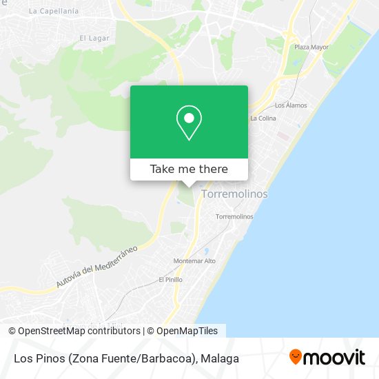 Los Pinos (Zona Fuente / Barbacoa) map