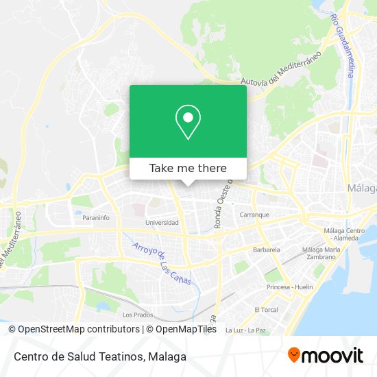 Centro de Salud Teatinos map