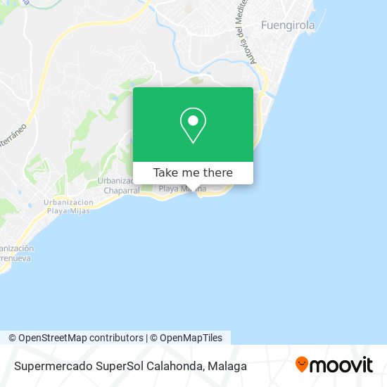 mapa Supermercado SuperSol Calahonda