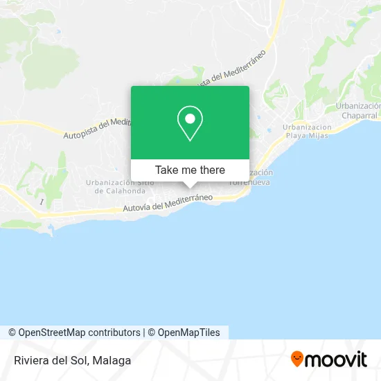 mapa Riviera del Sol