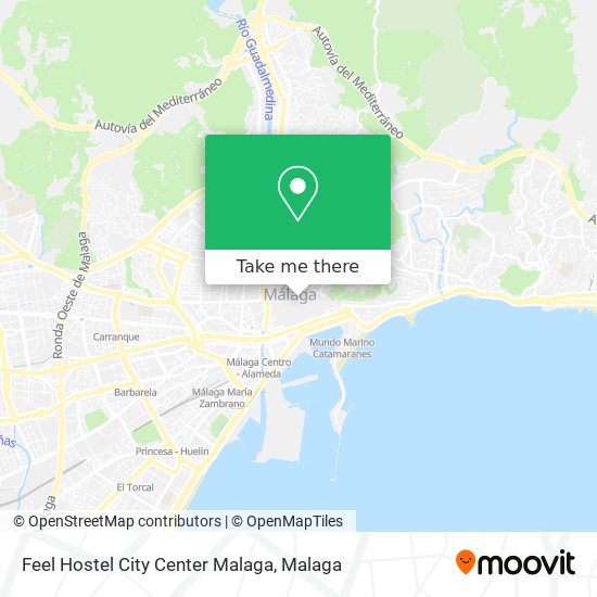 Feel Hostel City Center Malaga map