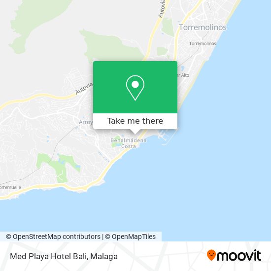 mapa Med Playa Hotel Bali