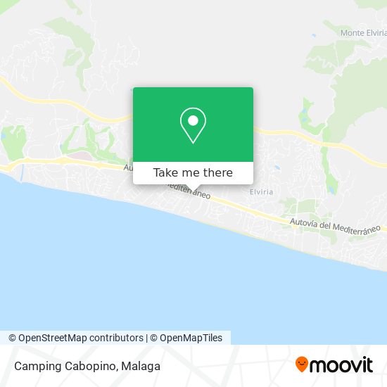 Camping Cabopino map