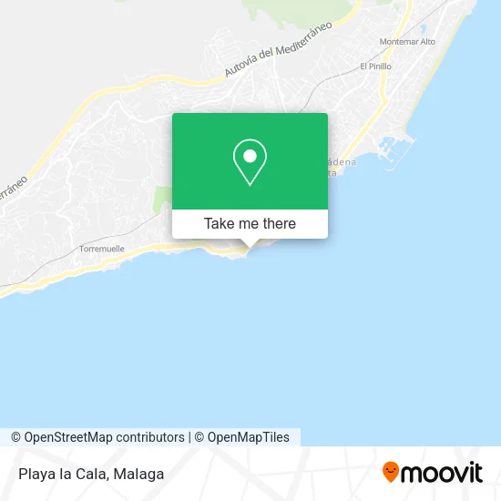 Playa la Cala map