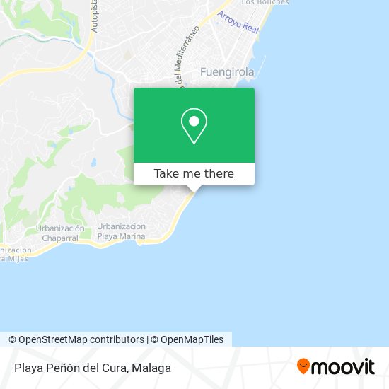 Playa Peñón del Cura map