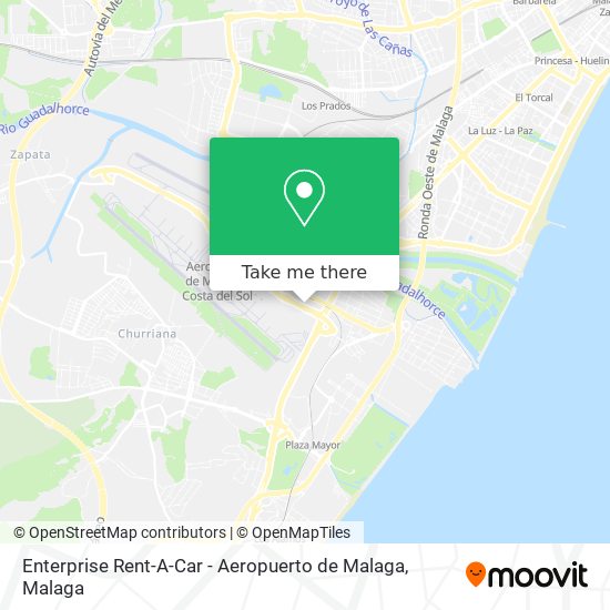 Enterprise Rent-A-Car - Aeropuerto de Malaga map