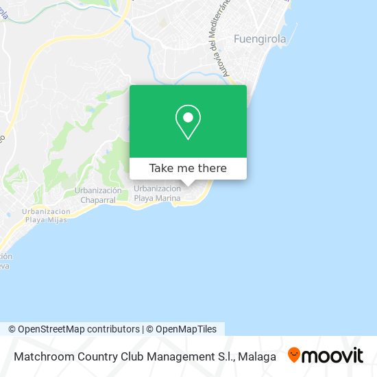 Matchroom Country Club Management S.l. map