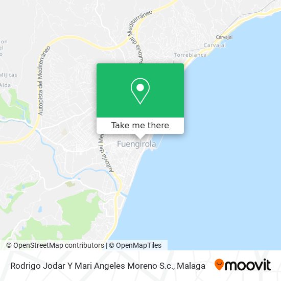 Rodrigo Jodar Y Mari Angeles Moreno S.c. map