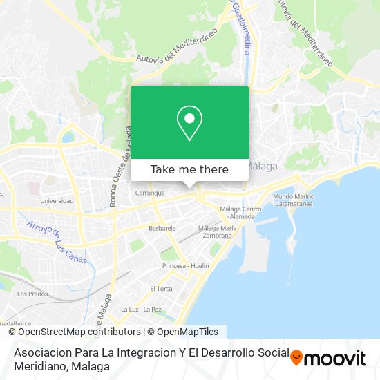Asociacion Para La Integracion Y El Desarrollo Social Meridiano map