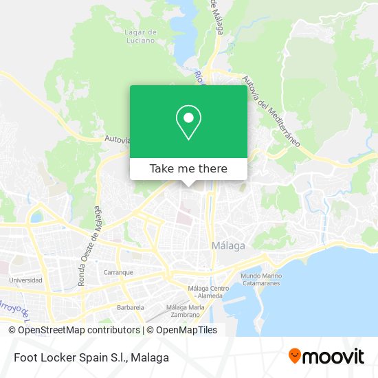 How to get to Foot Locker Spain S.l. in Málaga by Bus, Metro or Train?