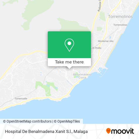 Hospital De Benalmadena Xanit S.l. map