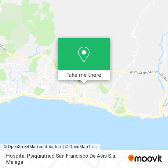 mapa Hospital Psiquiatrico San Francisco De Asis S.a.