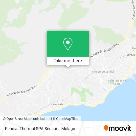 Renova Thermal SPA Sensara map