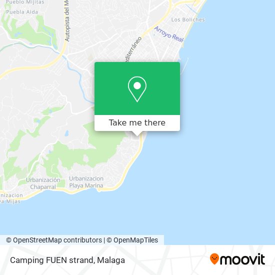 Camping FUEN strand map