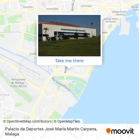 mapa Palacio de Deportes José María Martín Carpena