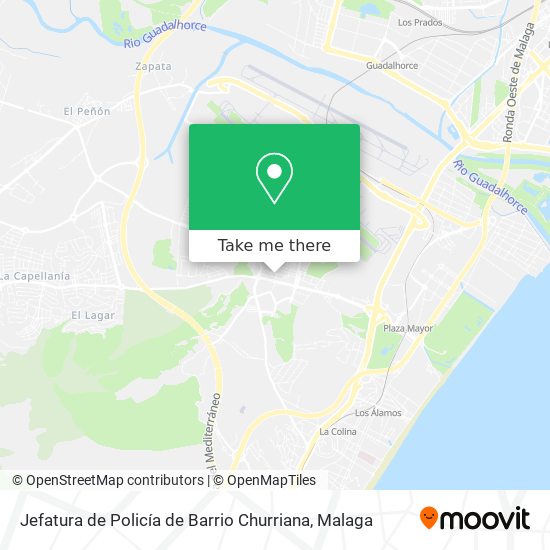 Jefatura de Policía de Barrio Churriana map