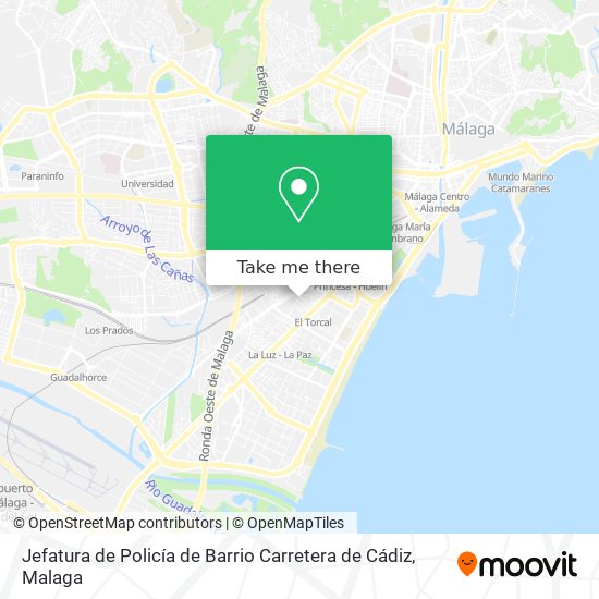 mapa Jefatura de Policía de Barrio Carretera de Cádiz