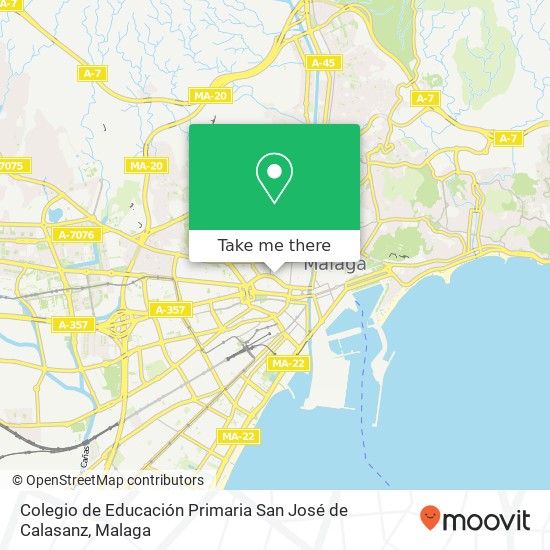 mapa Colegio de Educación Primaria San José de Calasanz