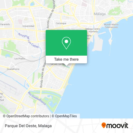 Parque Del Oeste map