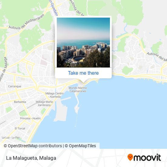 La Malagueta map