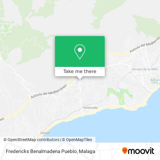 Fredericks Benalmadena Pueblo map
