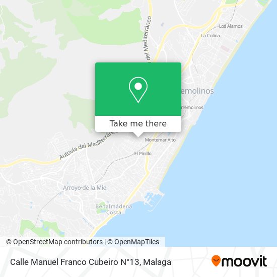 Calle Manuel Franco Cubeiro N°13 map