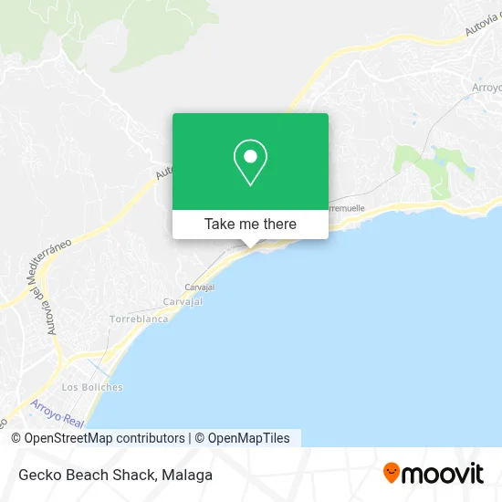 Gecko Beach Shack map