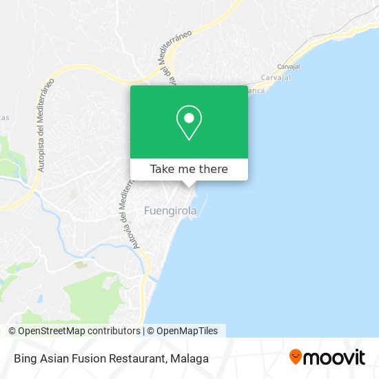 Bing Asian Fusion Restaurant map