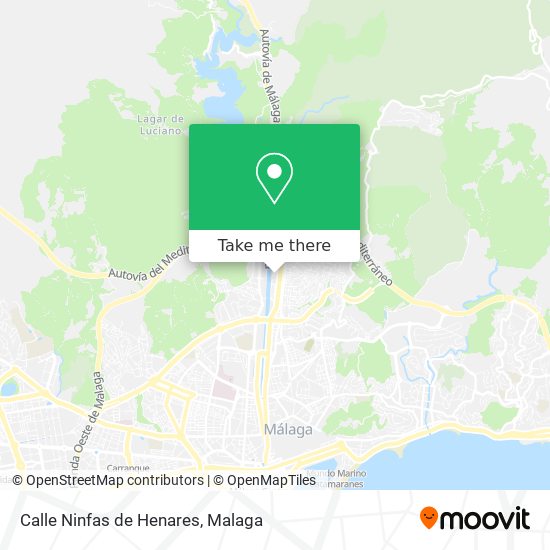 mapa Calle Ninfas de Henares