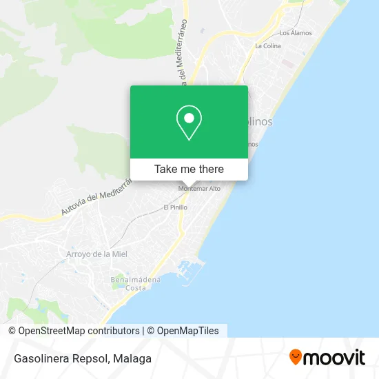 Gasolinera Repsol map