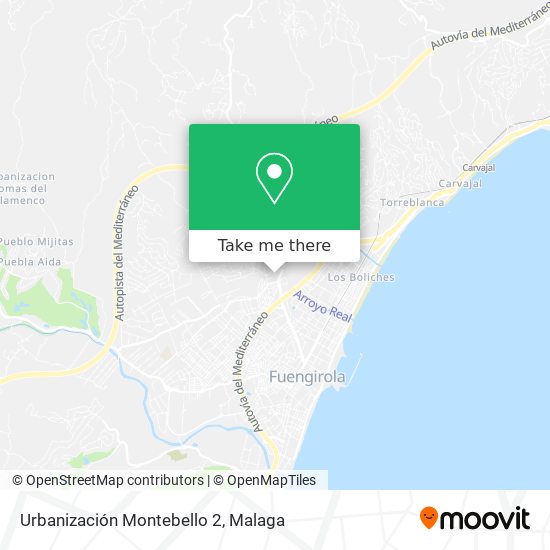 Urbanización Montebello 2 map