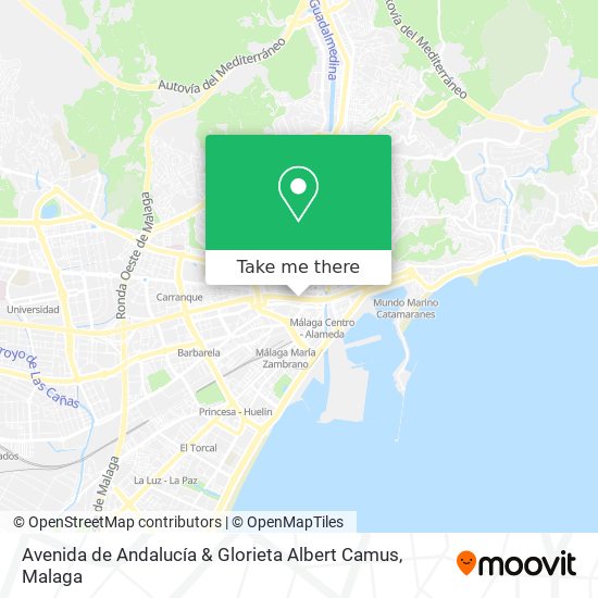 mapa Avenida de Andalucía & Glorieta Albert Camus