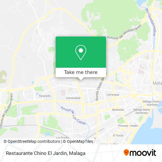 mapa Restaurante Chino El Jardin