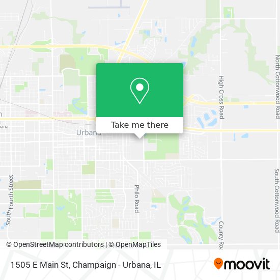 Mapa de 1505 E Main St
